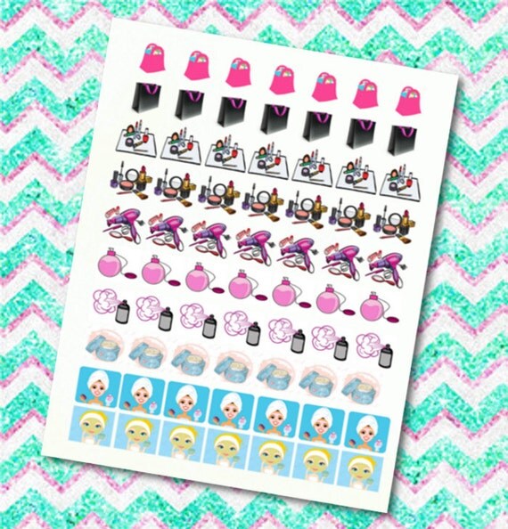 70 printable girly stickers 1 by fantasyplanners on etsy