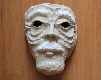 Old Man Mask | Paper Mache | Costume