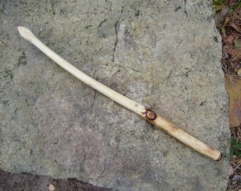 Larch wand Magic Wand hand carved wand Witches wand by WitchTools