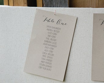 Wedding Table Assignments Board Table listings Wedding