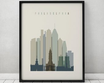 Wall Art Home Decor philadelphia skyline | etsy Wall Art Home Decor philadelphia skyline | etsy