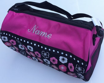 girls personalized dance bag