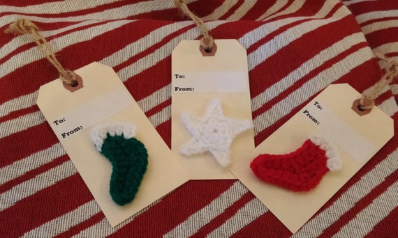 Crochet Christmas Gift Tags