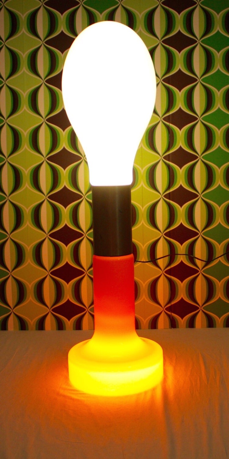 Lampada da terra di birillo nason mazzega. vetro di di ludumart