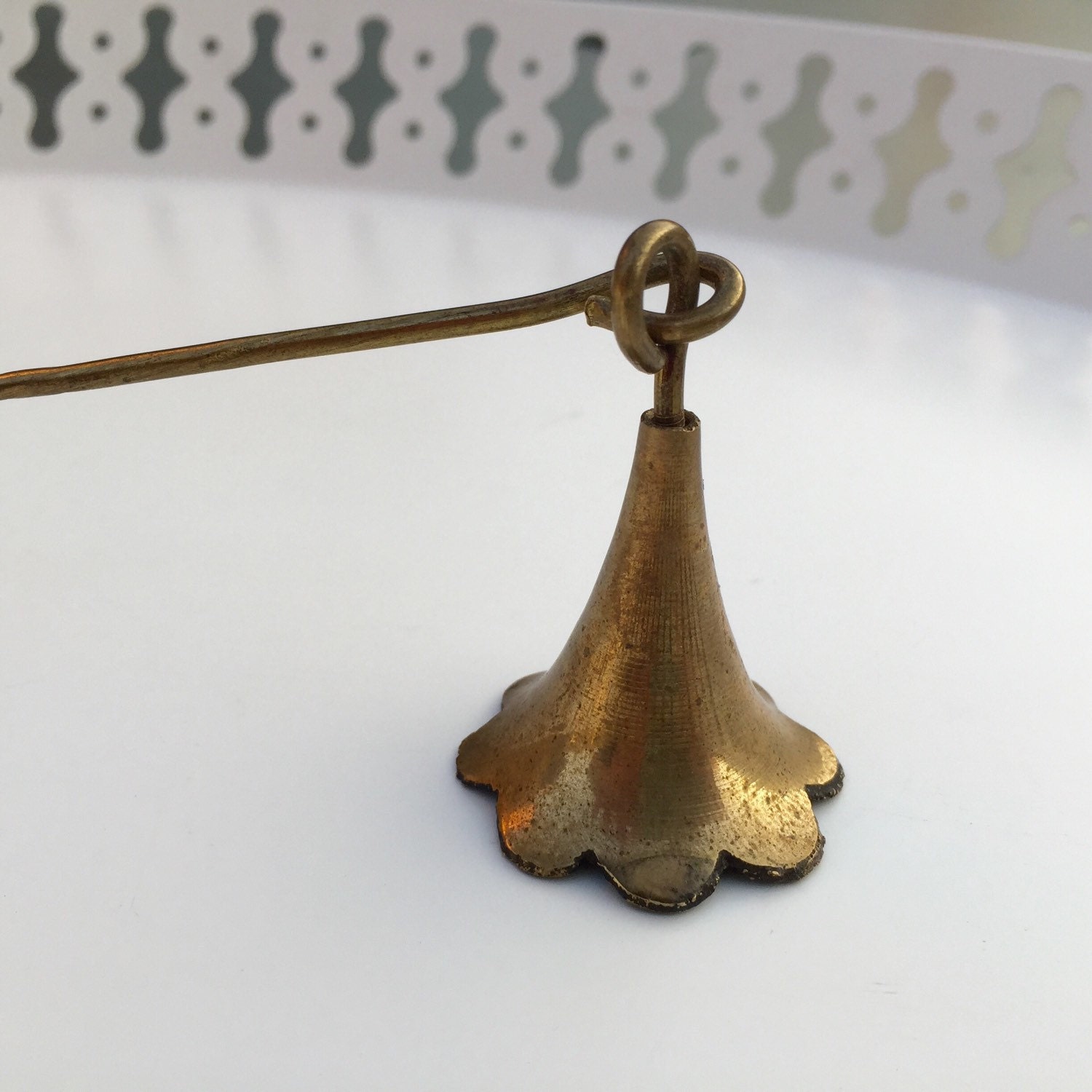 Vintage Brass Metal Candle Snuffer