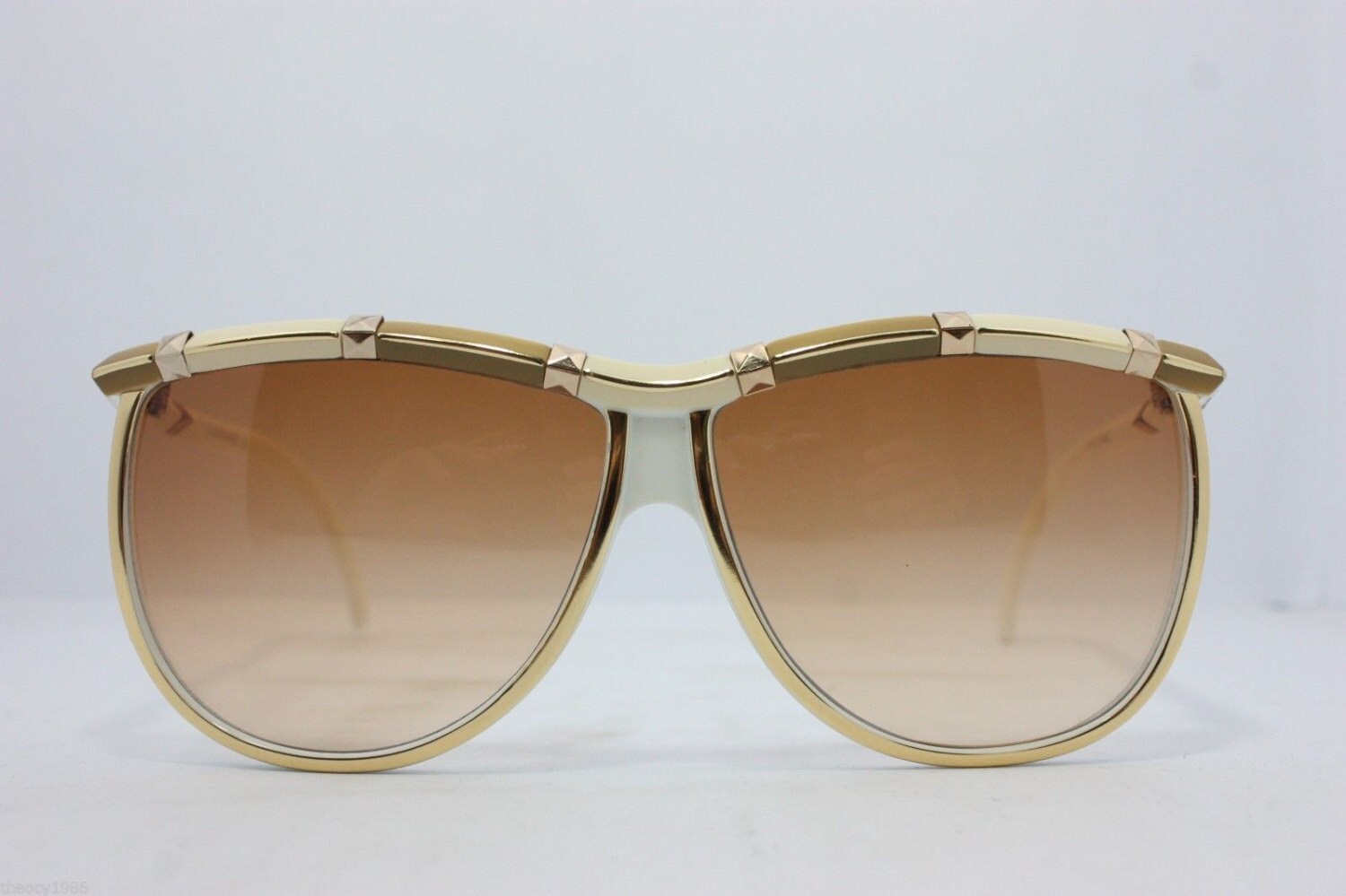 Leonard Vintage Sunglasses Made in France Ivory Gold Modele depose 60mm ...