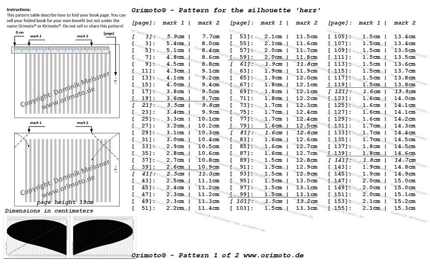 Orimoto® Program Bookfolding/Book Folding Software/Program. Create Your