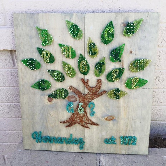 Items similar to Family Tree String Art Made To Order on Etsy