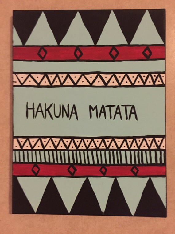 Items similar to Hakuna Matata on Etsy