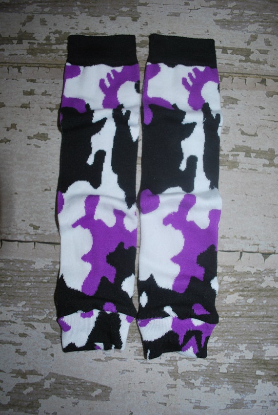 purple camo baby leg warmers girl leggings boy by 