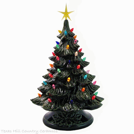 Ceramic Christmas Tree Like Those From Years Ago 18 Inch Tall