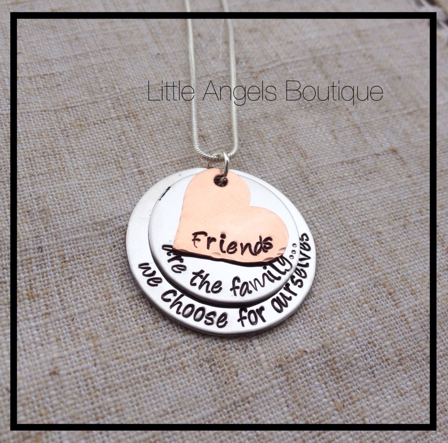 Friends are the family we choose for ourselves Custom Hand