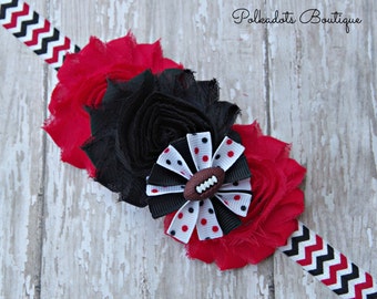 UGA Inspired Baby Headband, uga Girls Headband, Georgia Bulldogs Inspired Headband Girls Football Headband Game Day Headband