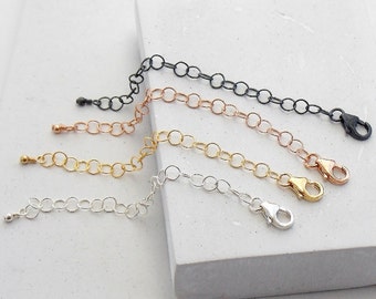 Necklace Extender | Chain Extender, Necklace Adjuster, Layering Extender, Layering Necklace, Layered Necklace, Silver, Gold, Rosegold