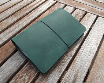 Extra Wide Pocket Sized Traveller's Notebook - Fauxdori - Midori Style - Field Notes Cover - Choose from 18 Colours