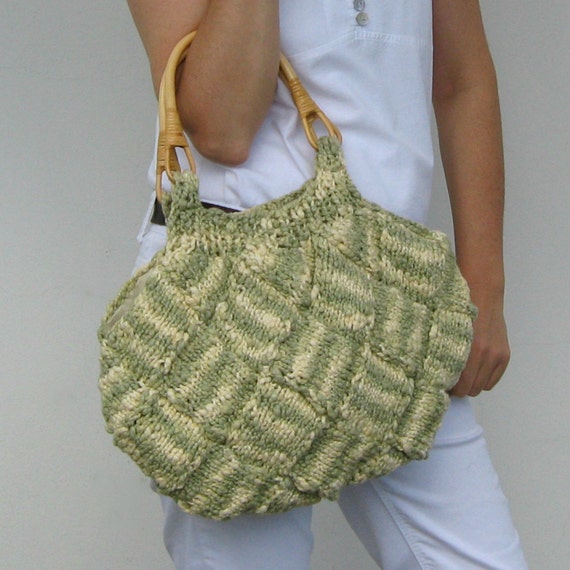 hand knit purse