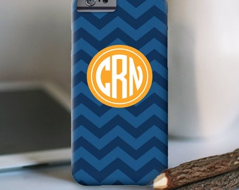 iPhone 7 Personalized Case - Chevron monogram - other models available