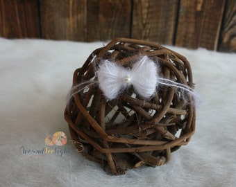 mohair hair bows