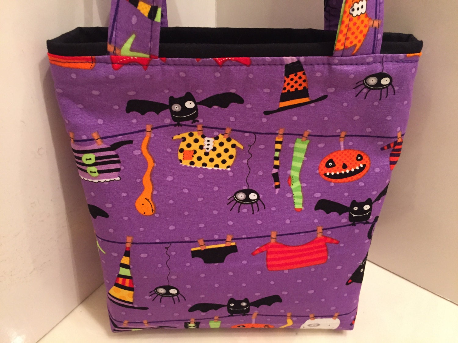 RESERVED Halloween Gift Tote Bag Gift Wrap Birthday Trick
