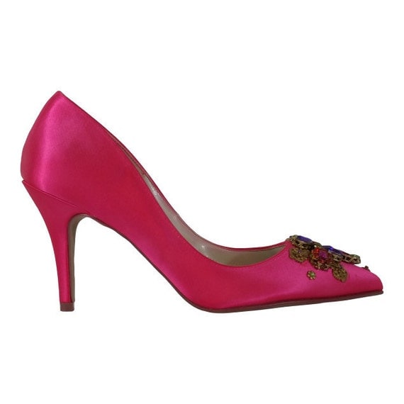 bright pink stiletto heels