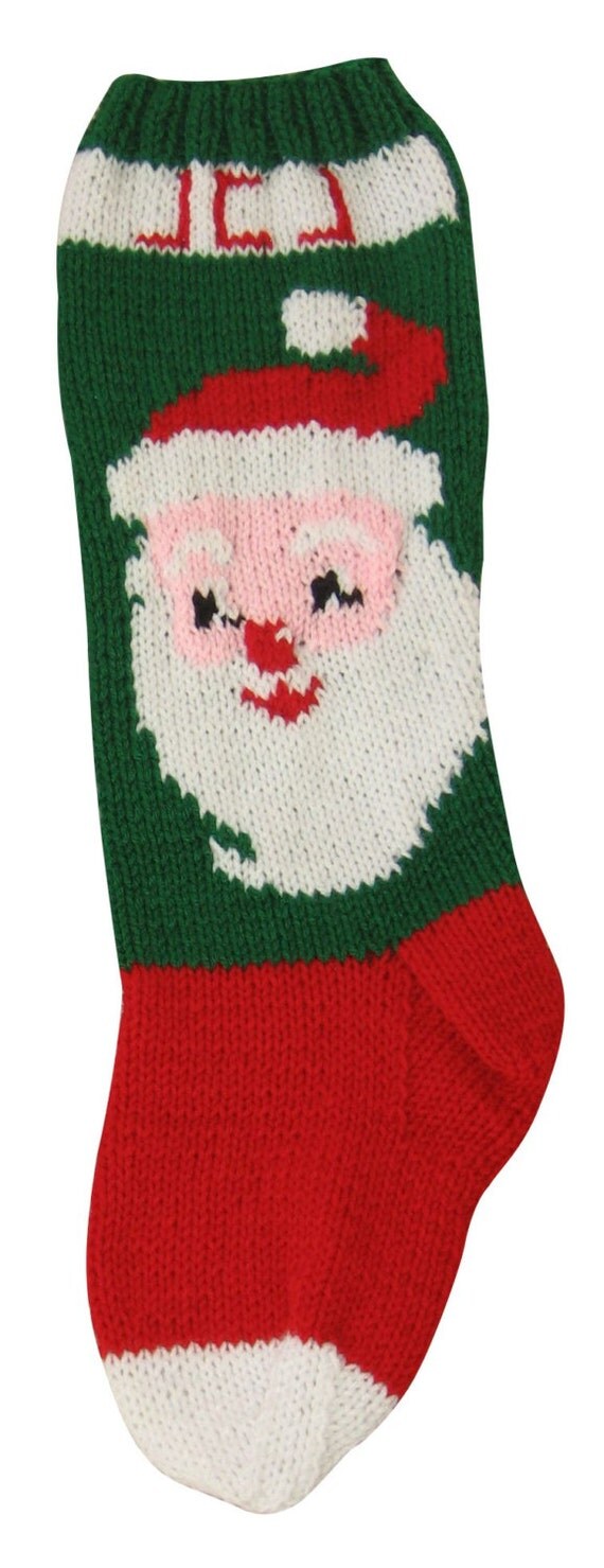 Knit Santa Stocking 98