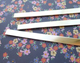 Sterling Silver Cuff Blanks for Bracelets or Cuffs for Handstamping Hand Stamped Jewelry Making Supplies (M2)