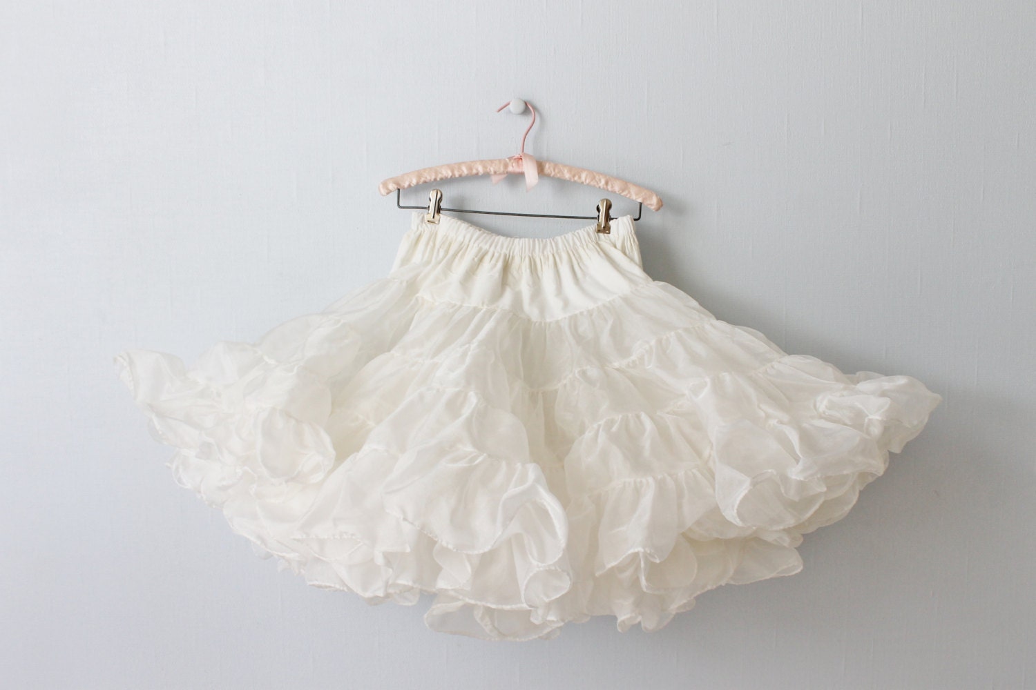 Vintage Crinoline / Petticoat / 1950 Crinoline / White