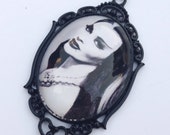 Lily Munster Necklace-The Munsters-Halloween Necklace-Halloween Jewelry-Classic TV-Spooky Jewelry-Cult Classic Necklace-Horro Mom