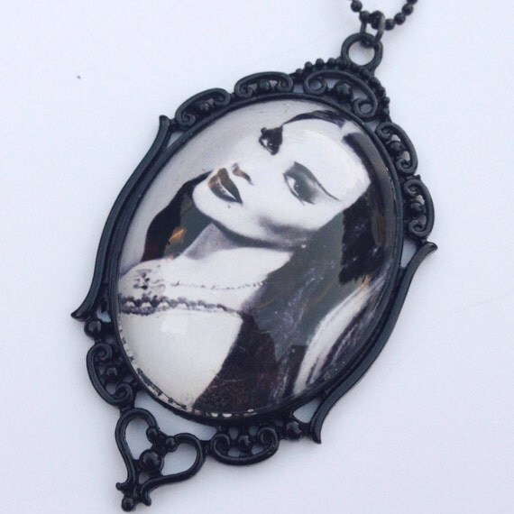 Lily Munster Necklace The Munsters Halloween by CraftGirlStudios