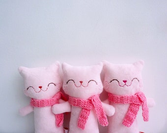 Toddler Toy, Baby Toy Cat, Cute Stuffed Cat, Stuffed Animal, Cat Doll, Plush Cat, Pink Cat - Kitty Mimi