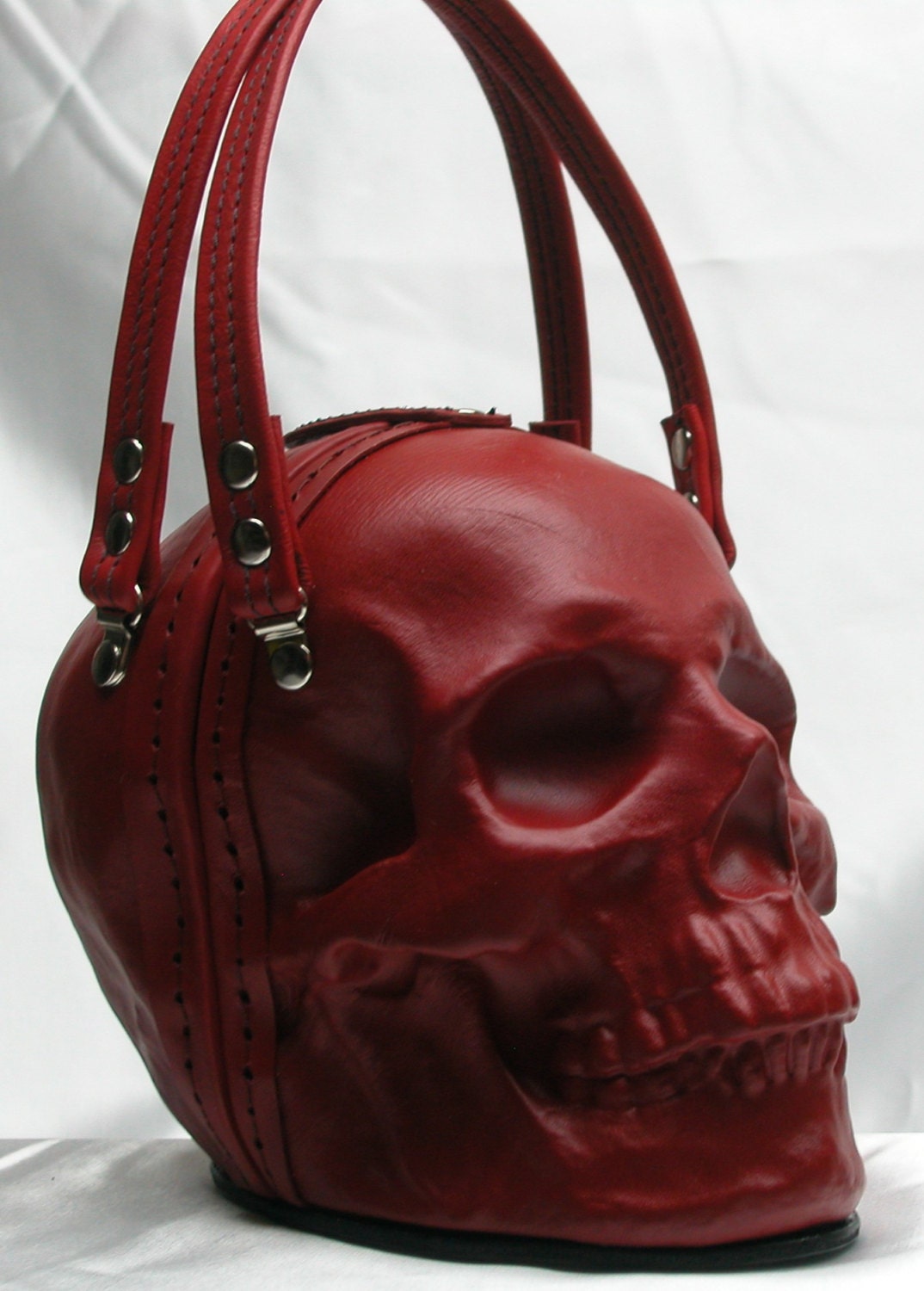 leather bag with skulls