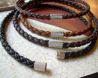 necklace leather thick mens