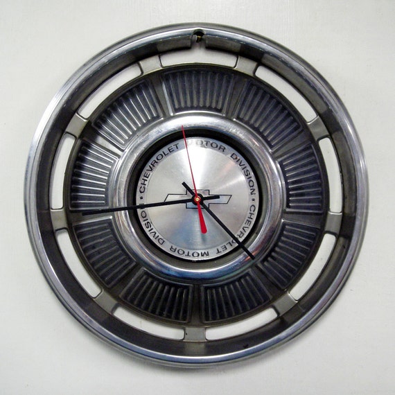 Chevrolet Wall Clock from 1969 Chevy Impala Bel Air by StarlingInk