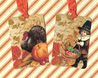 Thanksgiving, Gift Tags, Autumn, Turkey, Thanksgiving Tags, Turkey Tags