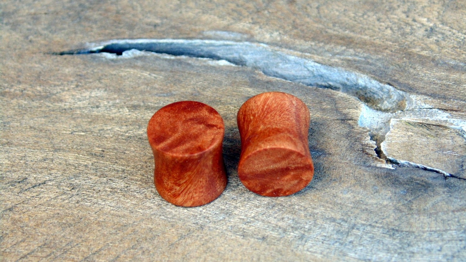 Beautiful 11mm Maple burl wood ear plugs Hand crafted 7/16ths