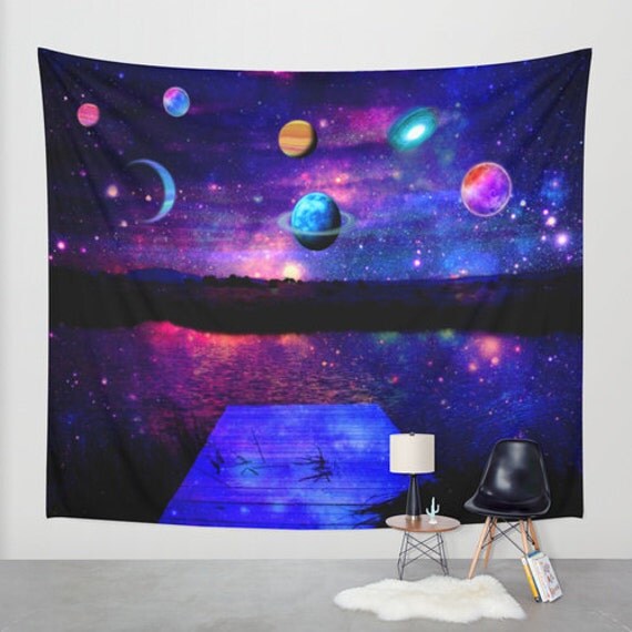 space wall tapestry/moon wall wall