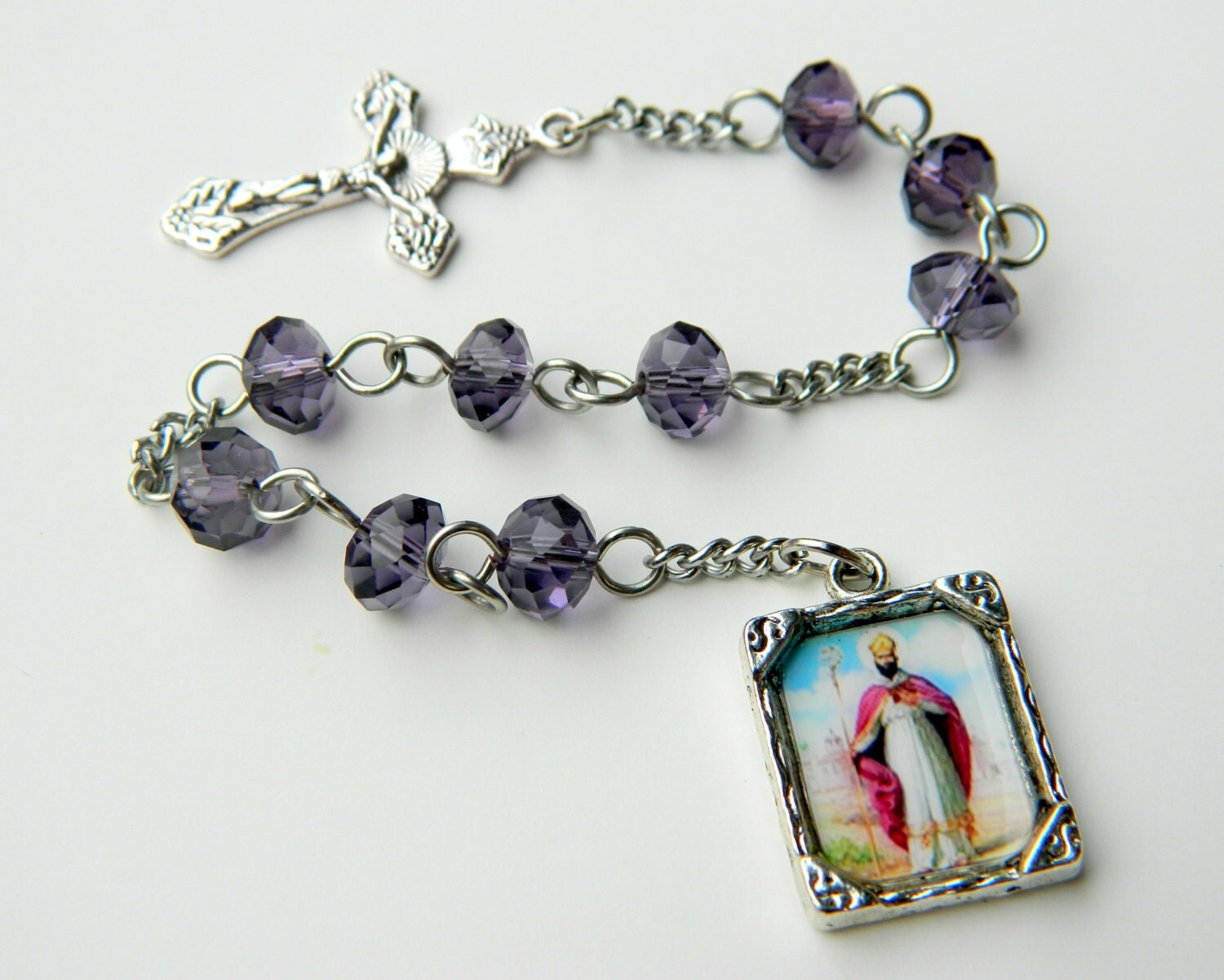 Purple Saint Cyprian of Antioch Novena Niner Prayer Chaplet