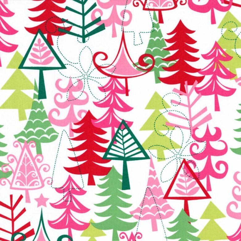 Michael Miller YULE TREES Christmas Fabric yardage