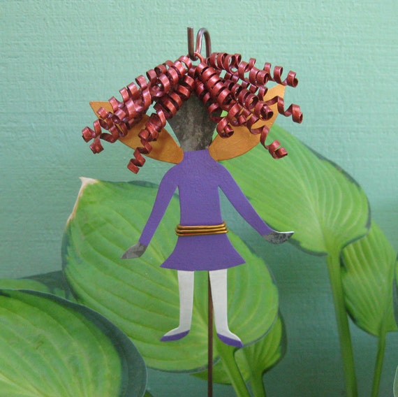 metal fairy garden sculptures