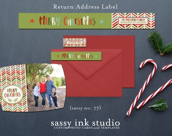 Jungle Safari Passport Custom Wrap Around Return Address Label