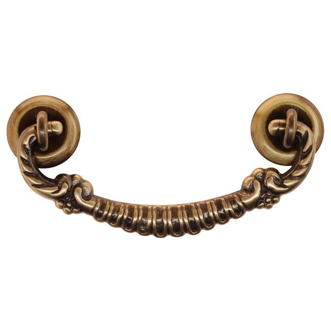 1 brass cast brass bail drawer pulls 3 inch by BandCEmporium