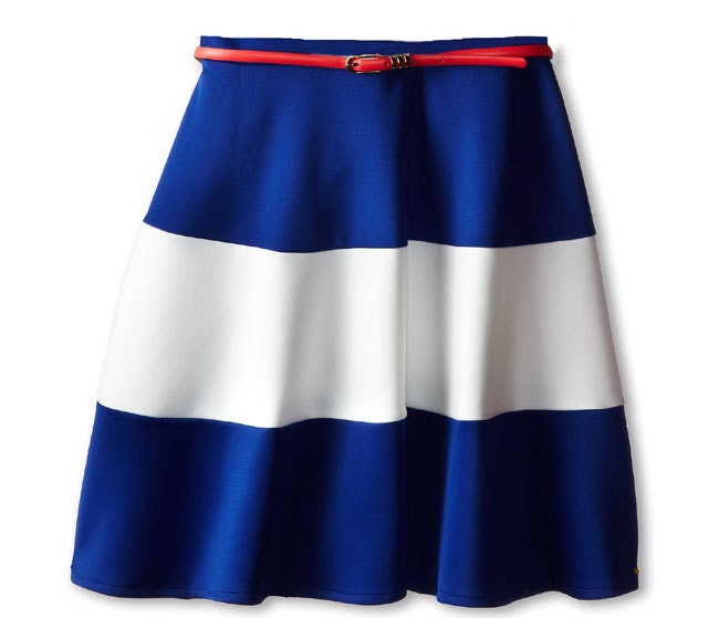 Color Block Skirt Gathered Skirt You Pick the by PrincessAndQueen