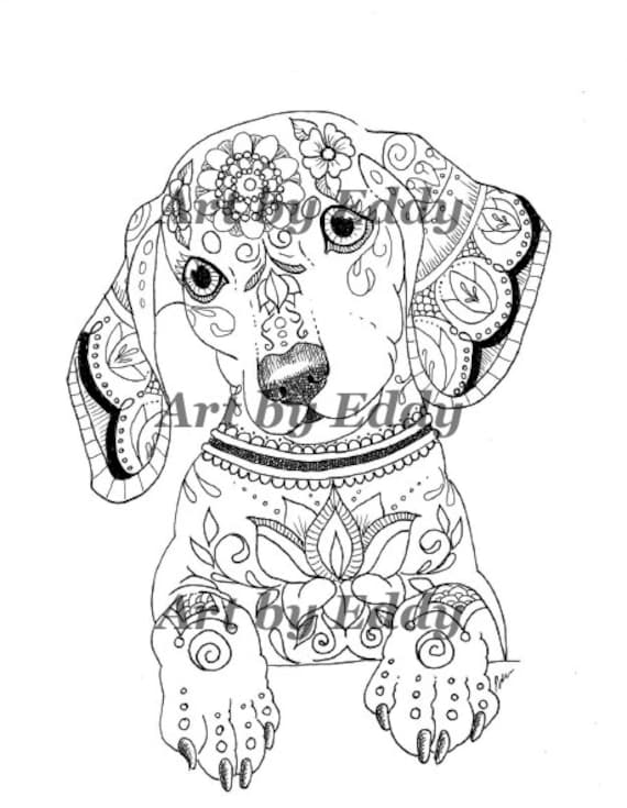 dachshunds coloring pages - photo #32