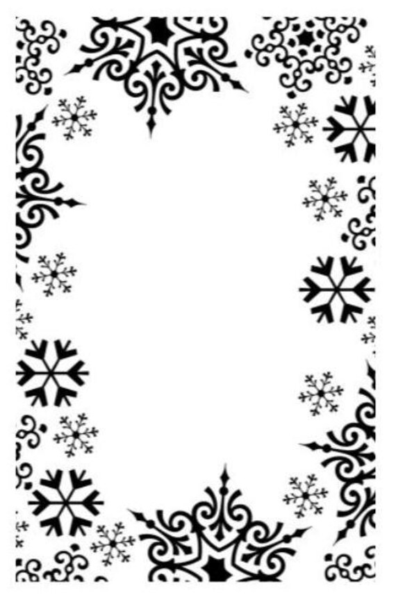 SNOWFLAKE Frame Embossing Folder 4.25x5.75 by Darice 1219135