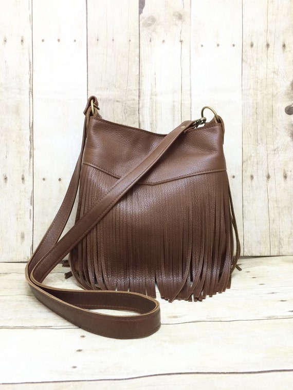 crossbody boho leather bag