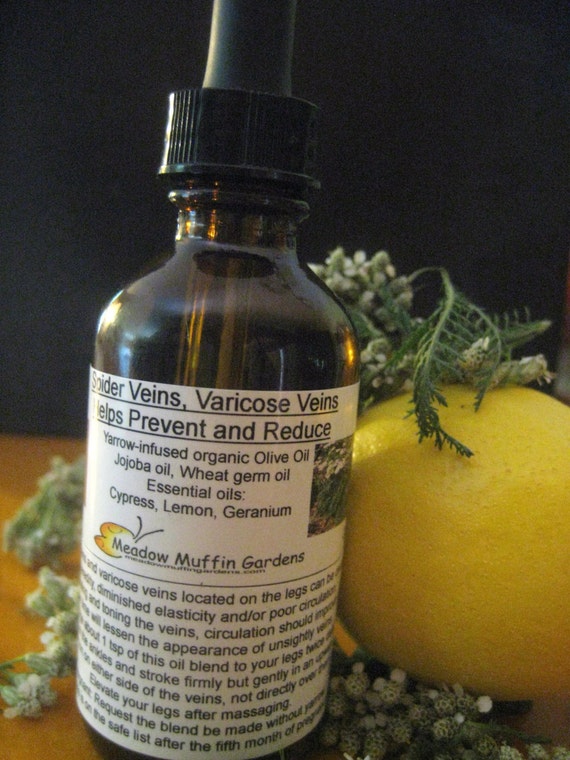 Varicose Veins Spider Veins Massage Oil by MeadowMuffinGardens