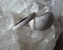 Diamond dust wedding ring