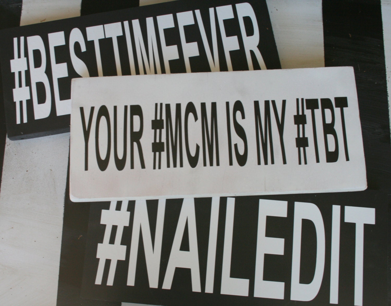 Hashtag Signs Customizable Choose Your Favorite Hashtag