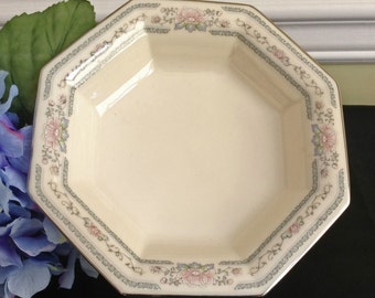 Lenox Charleston Open Candy Dish, Mint condition, Discontinued Pattern, Platinum Edged, Made in USA