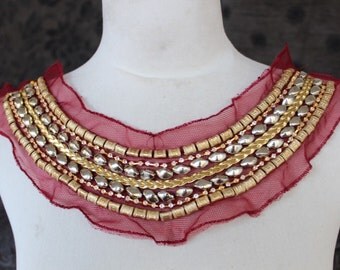 Cute embroidered and beaded applique